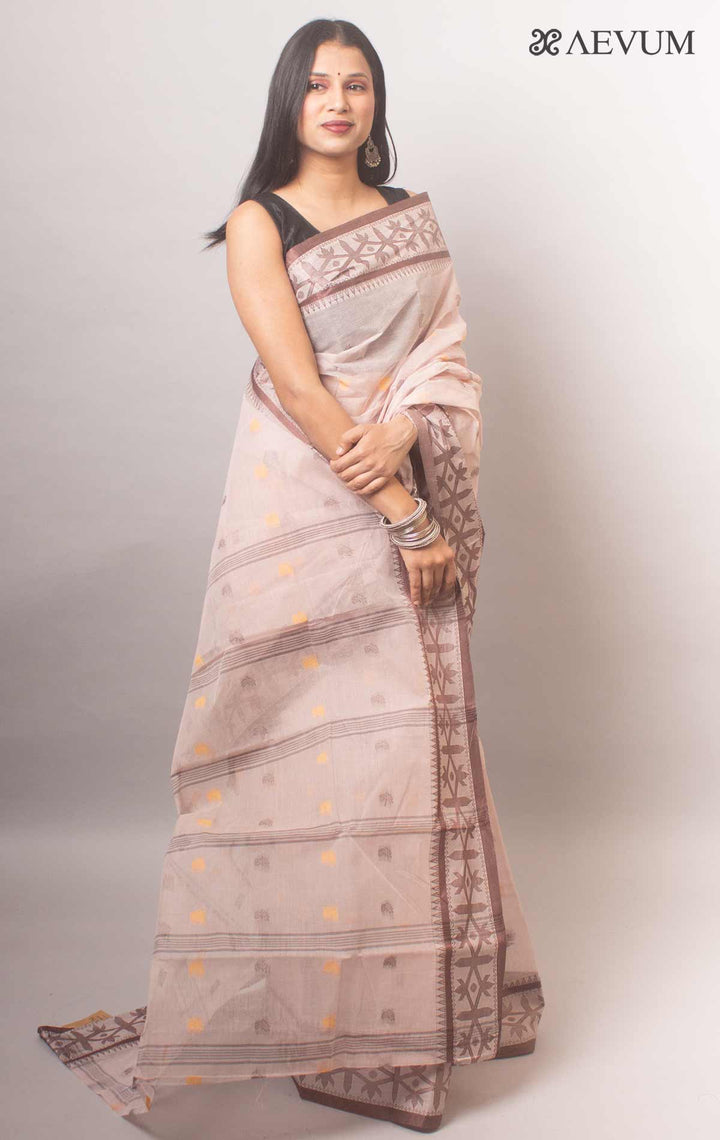 Bengal Cotton Handloom Saree Without Blouse Piece - 18426 Saree AEVUM 2   