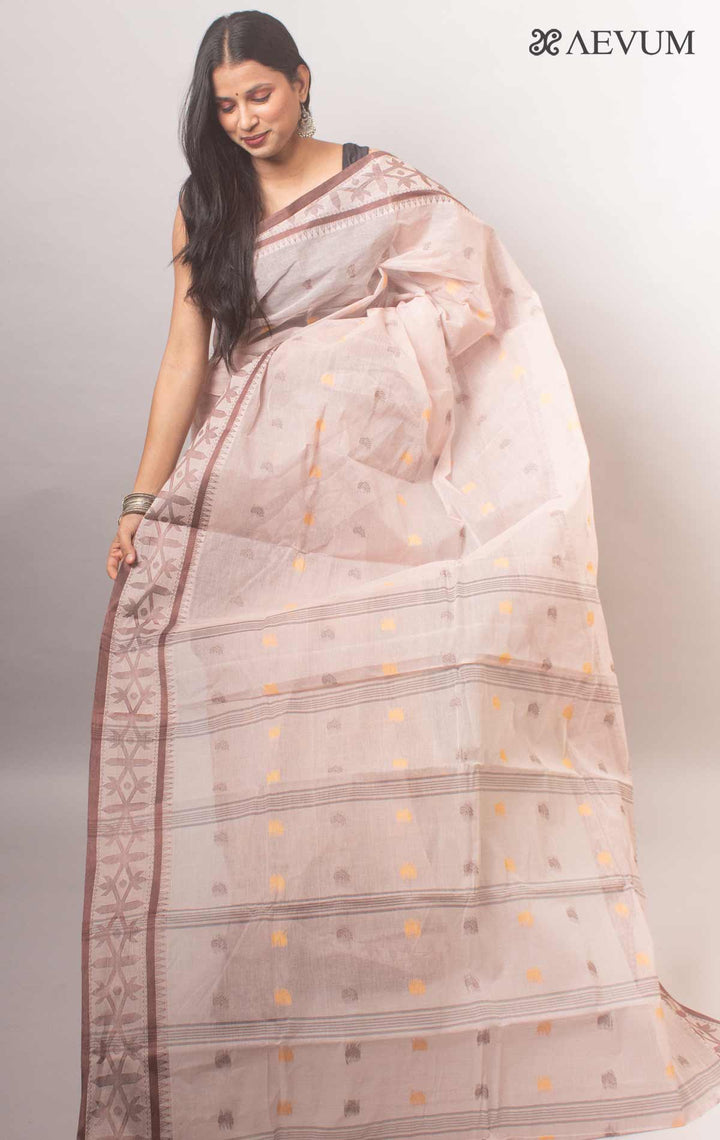 Bengal Cotton Handloom Saree Without Blouse Piece - 18426 Saree AEVUM 2   