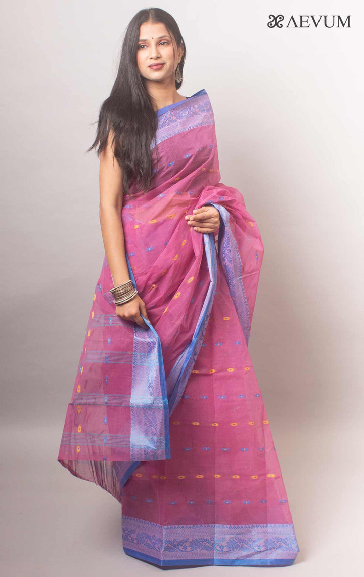 Bengal Cotton Handloom Saree Without Blouse Piece - 18429 Saree AEVUM   