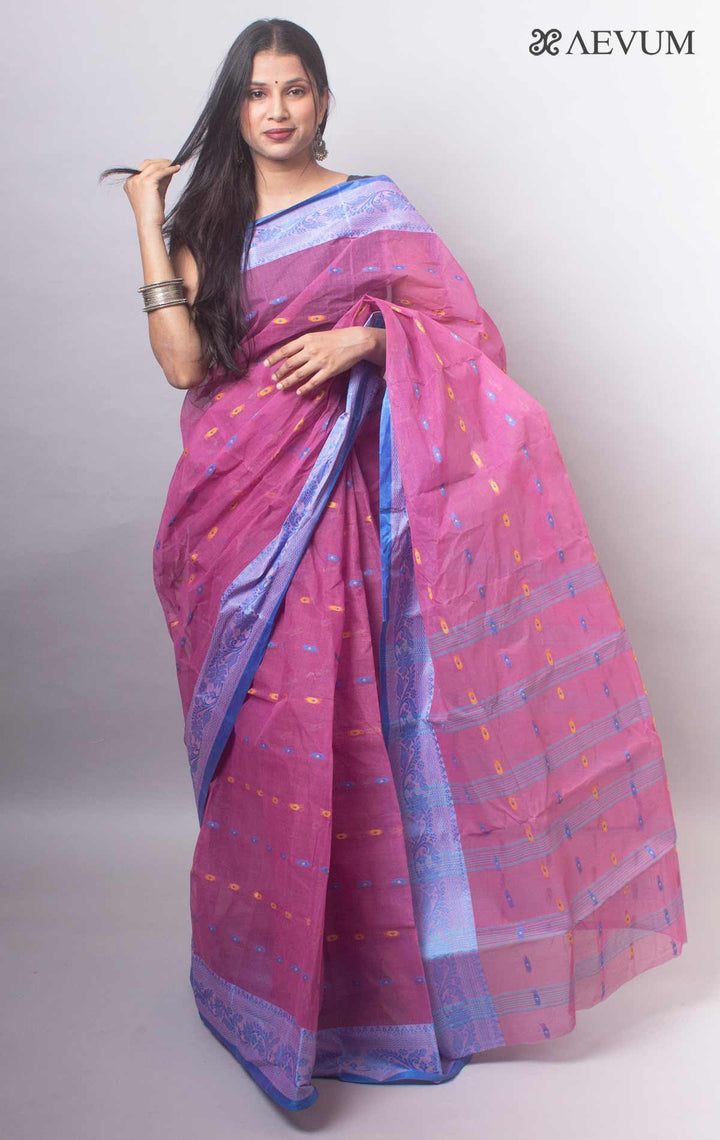 Bengal Cotton Handloom Saree Without Blouse Piece - 18429 Saree AEVUM   