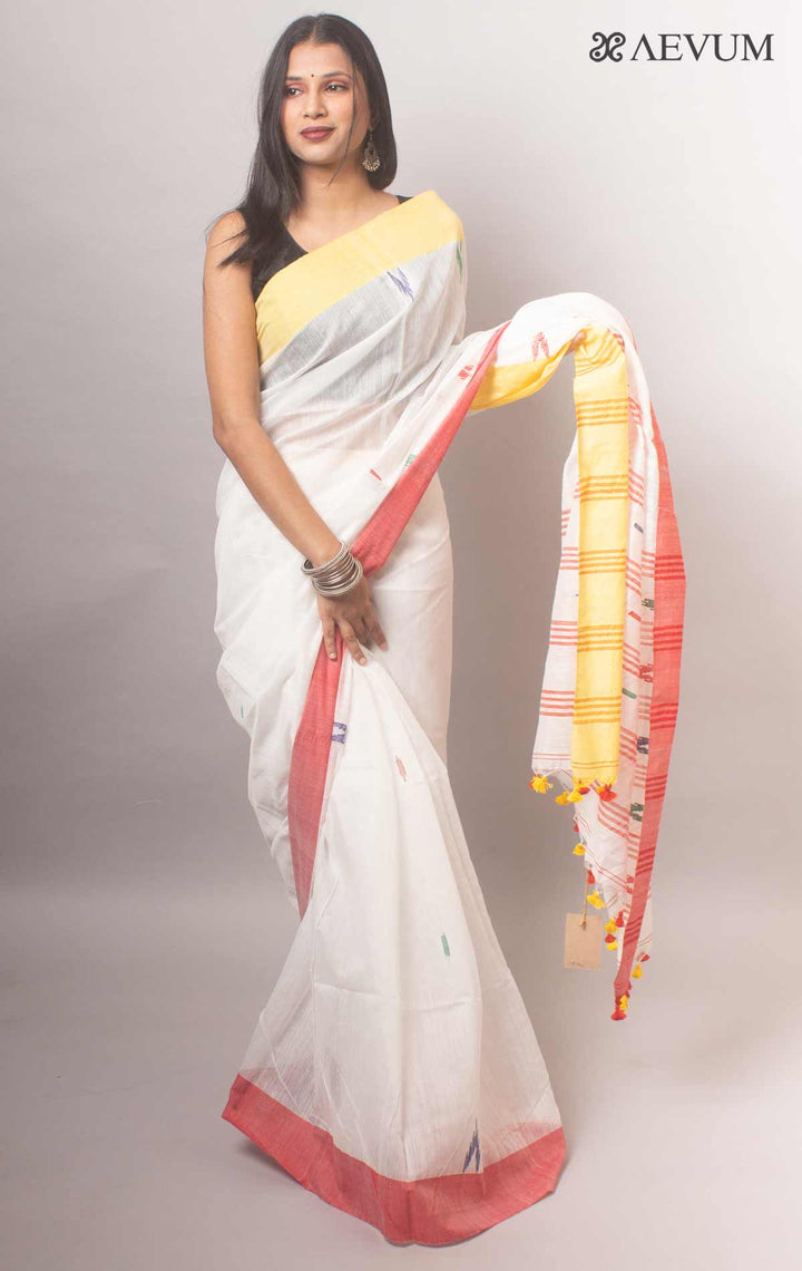 Tant Cotton Silk Bengal Handloom Saree - 18574 Saree Ashoke Pal   