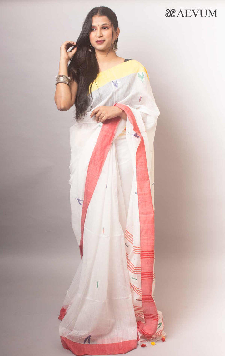 Tant Cotton Silk Bengal Handloom Saree - 18574 Saree Ashoke Pal   