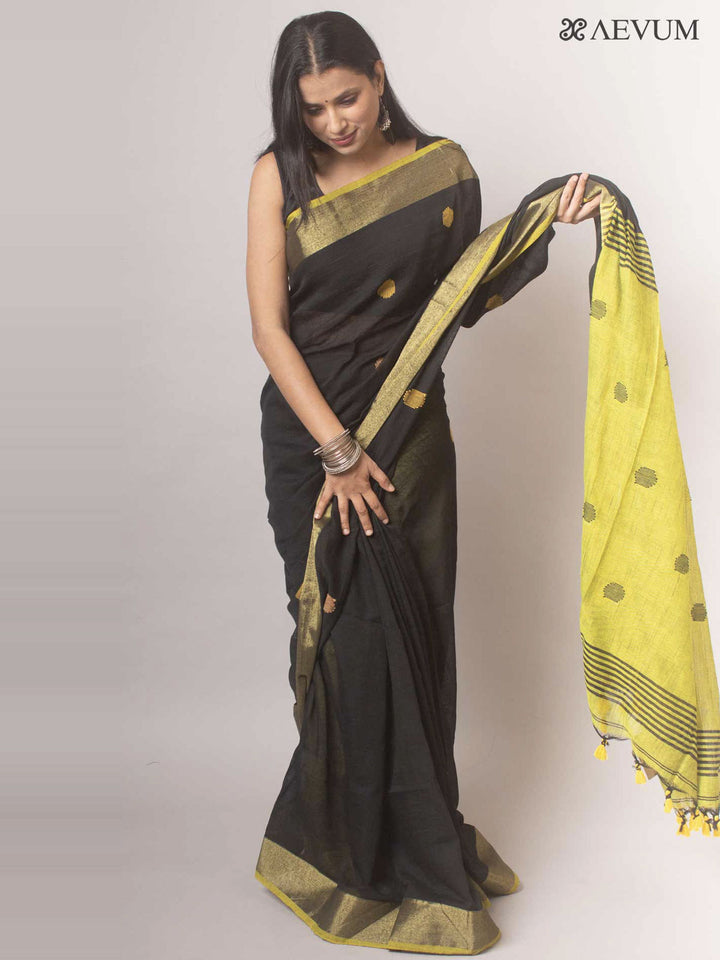 Bengal Cotton Khaadi Handloom Saree - 18907 Saree AEVUM