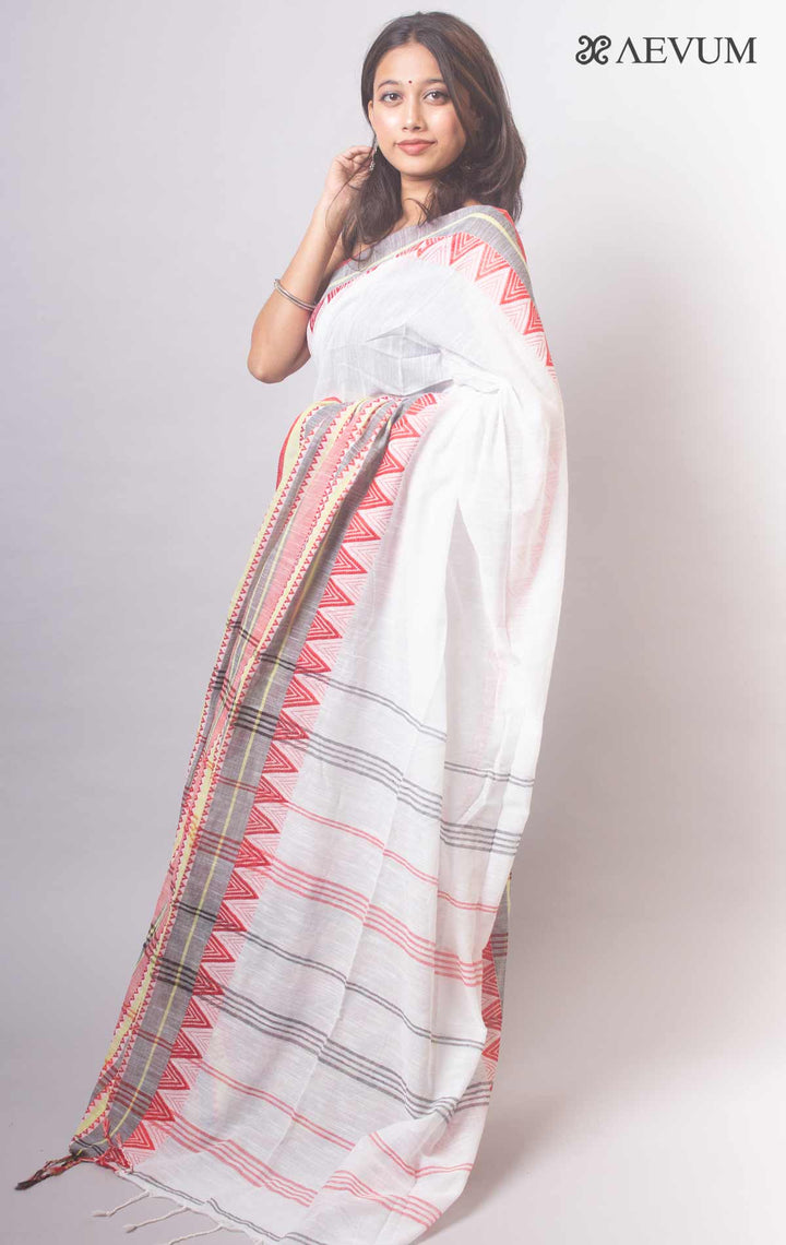 Begampuri Handwoven Premium Quality Bengal Cotton Saree - 19264 Saree AEVUM   