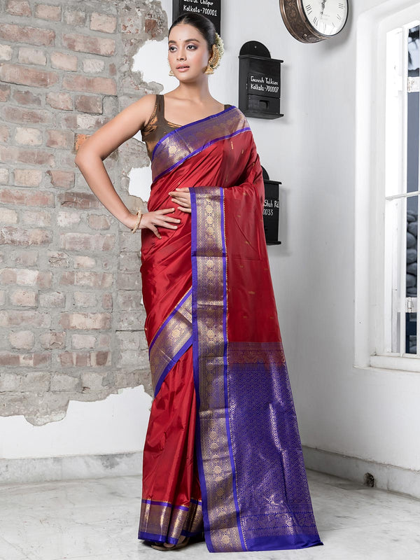 Kanjivaram Banarasi Handloom Pure Silk Saree with  Silk Mark - 2689