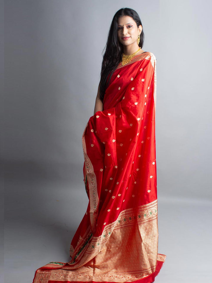 Banarasi Silk Saree with Silk Mark - 3745 Saree AEVUM   