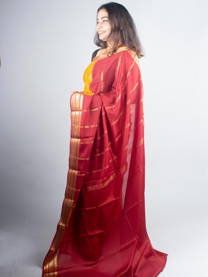 Mysore Silk Saree with Silk Mark - 5542 Saree Preethi   