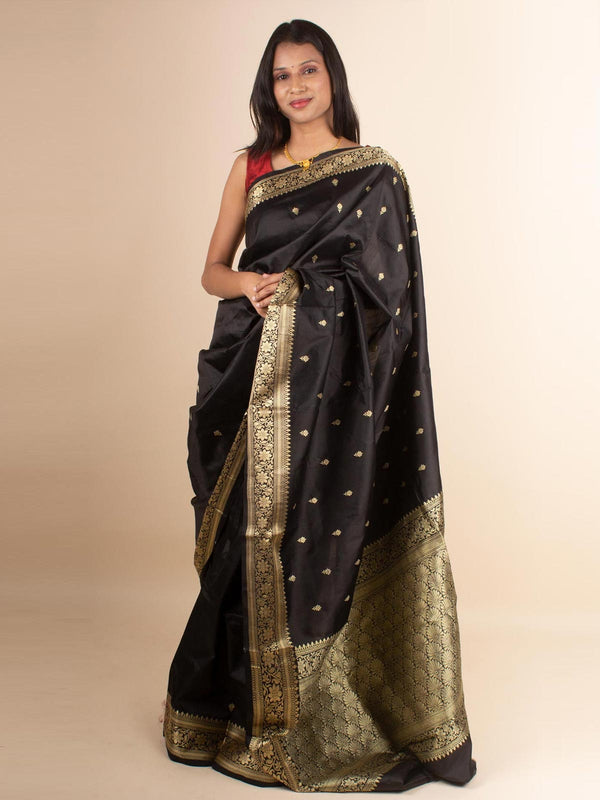 Banarasi Silk Saree with Silk Mark - 4378 Saree AEVUM 2   