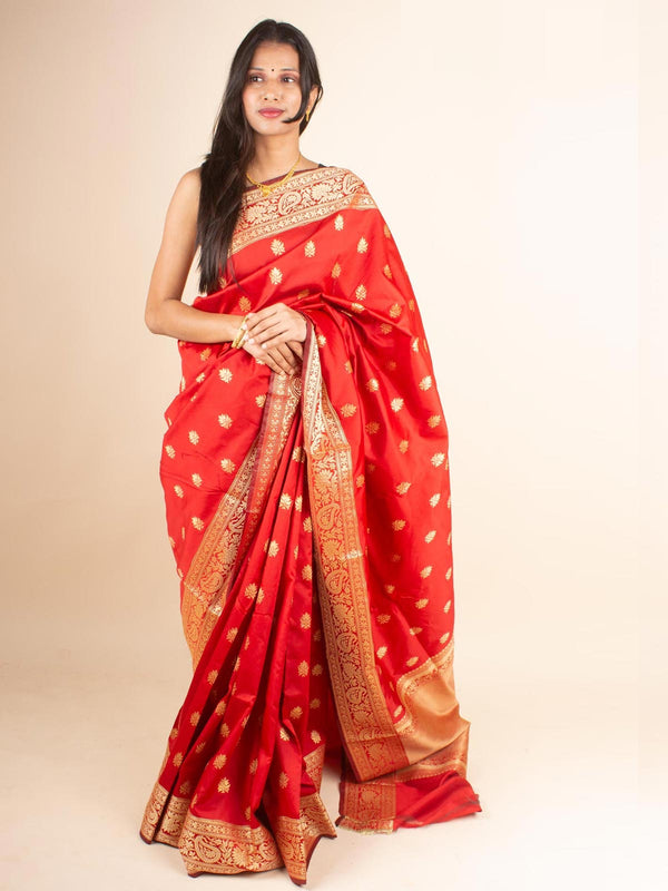 Soft Banarasi Silk Saree with Zari Work - 4592 Saree Riya's Collection   