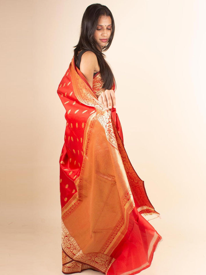 Soft Banarasi Silk Saree with Zari Work - 4592 Saree Riya's Collection   