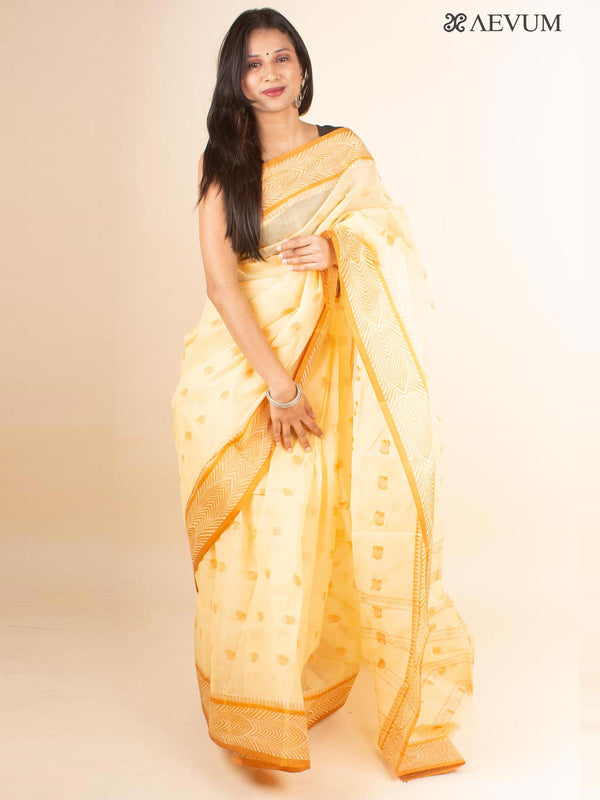 Bengal Cotton Tangail Tant Saree - 4606 Saree AEVUM
