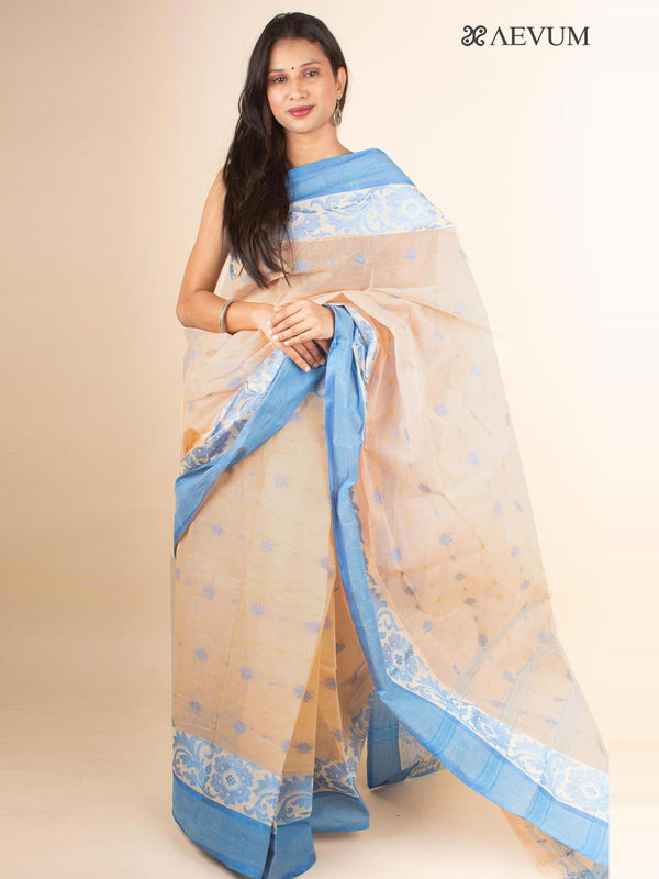 Bengal Cotton Tant Saree Without Blouse Piece - 4610 Saree AEVUM