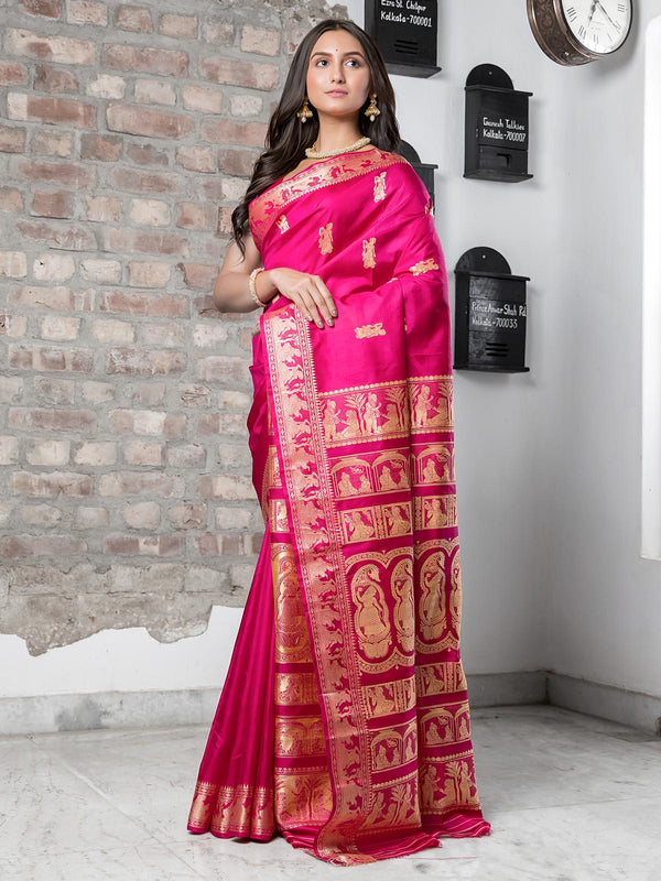 Pure Baluchari Silk with Silk Mark - 4689