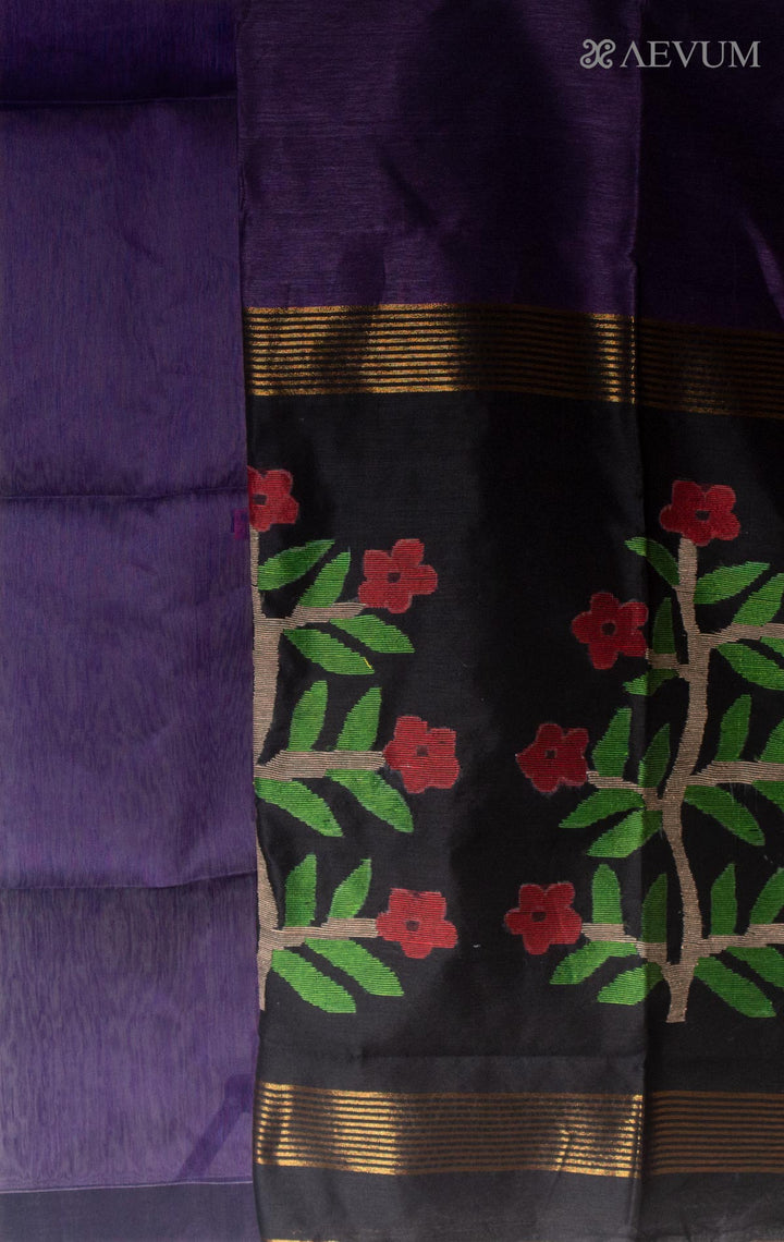 Silk Linen Saree with Blouse piece- 4923 Saree Rana Das   