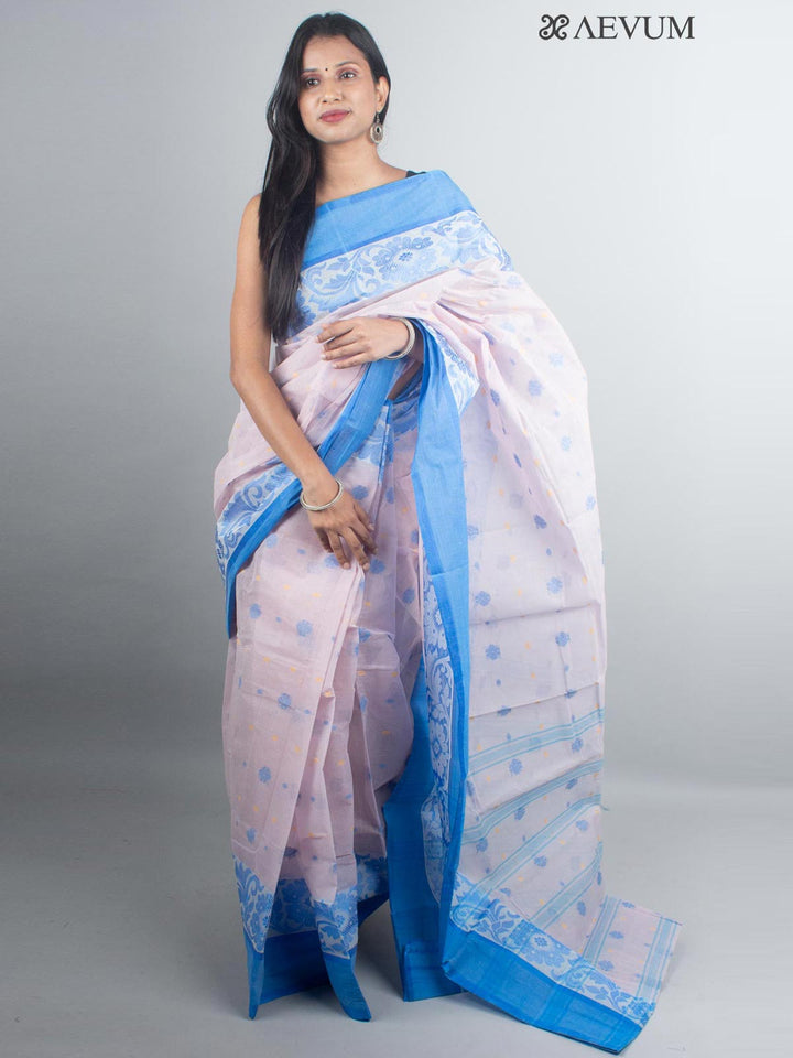 Bengal Cotton Handloom Saree Without Blouse Piece - 4931 Saree AEVUM 2