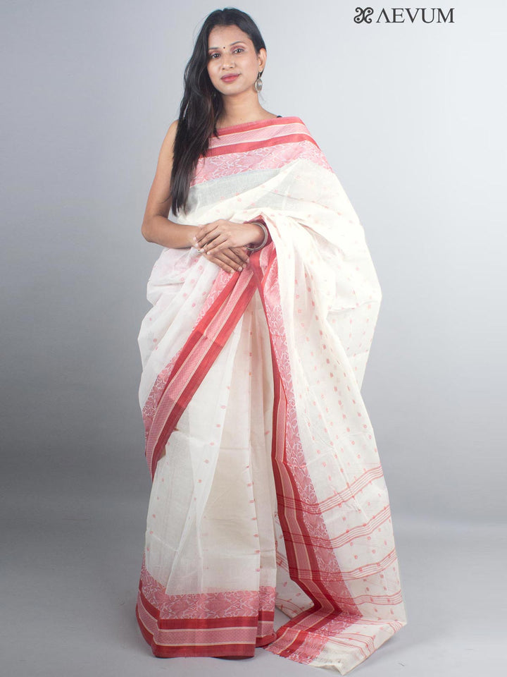 Bengal Cotton Handloom Saree Without Blouse Piece - 4934 Saree AEVUM 2