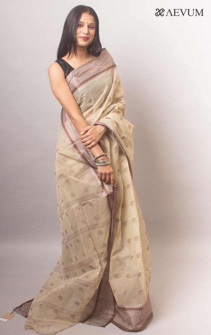 Bengal Cotton Handloom Saree Without Blouse Piece - 5291 - AEVUM