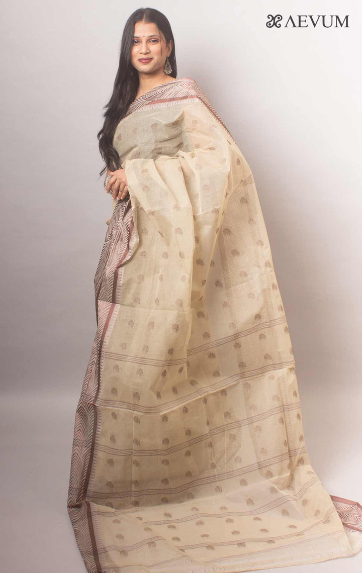 Bengal Cotton Handloom Saree Without Blouse Piece - 5291 - AEVUM