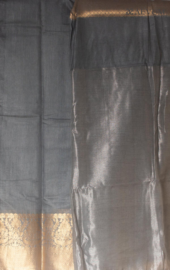 Silk Linen Banarasi Handloom Saree - 5409 Saree Sarala Devi   
