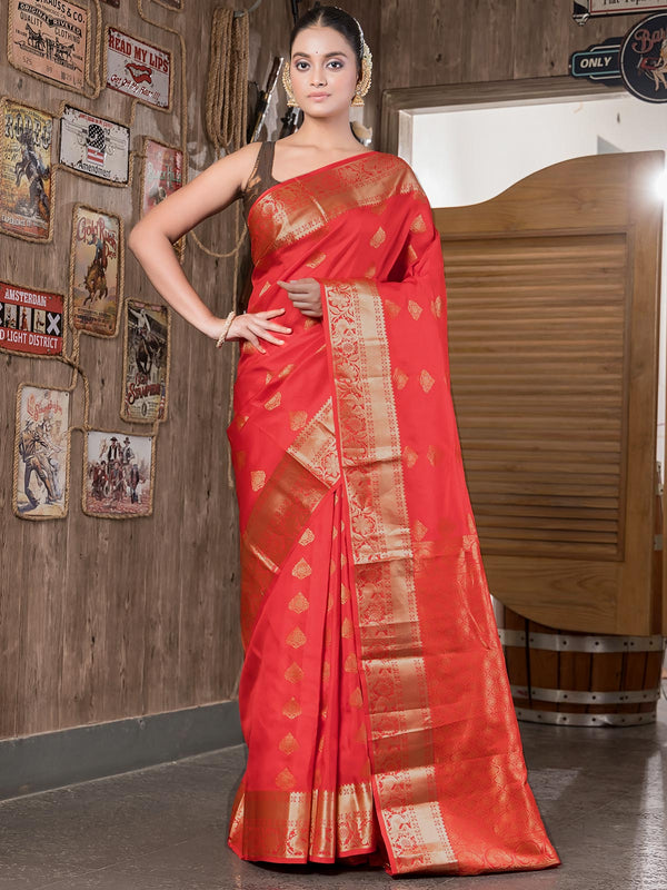 Kanjivaram Banarasi work Pure Silk Saree with Silk Mark - 5766