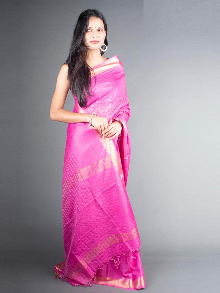 Kota Silk Medium Check Saree - 5811 Saree AEVUM