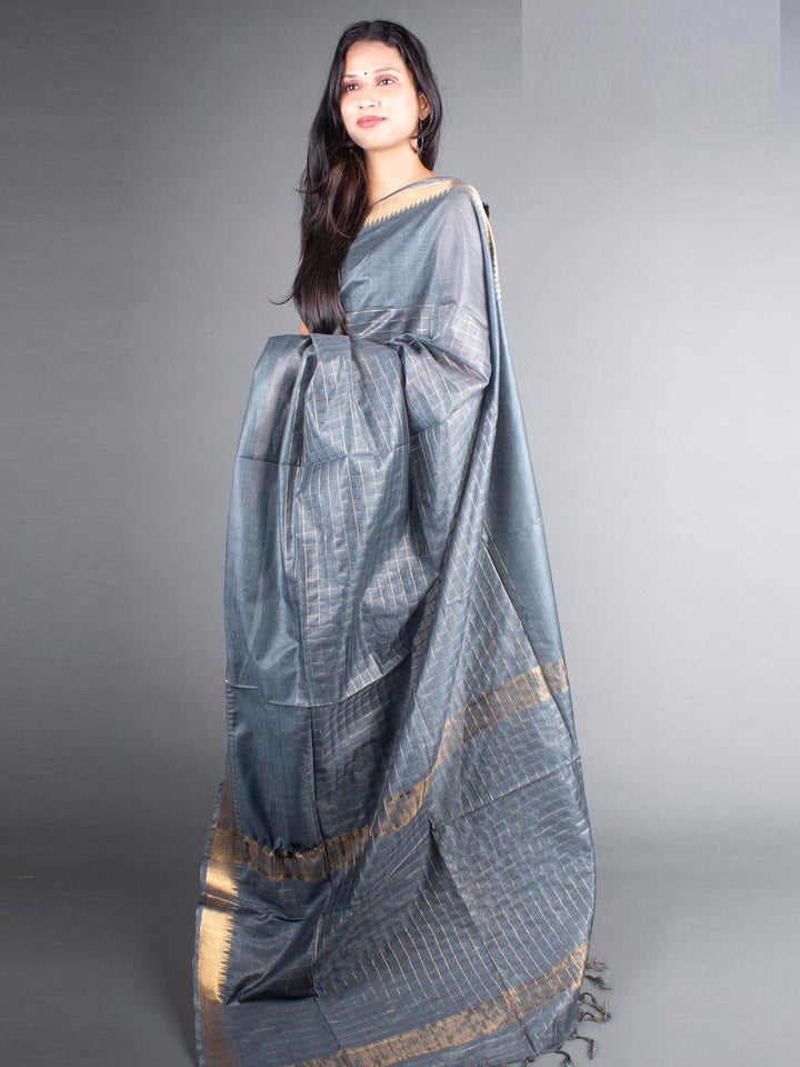 Kota Silk Medium Check Saree - 5816 Saree AEVUM