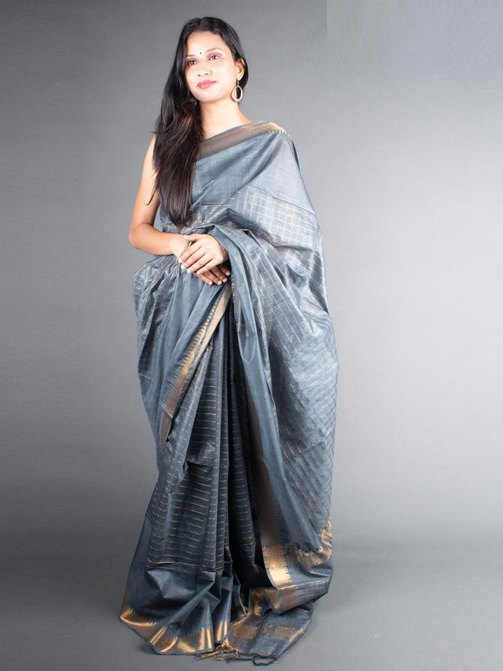 Kota Silk Medium Check Saree - 5816 Saree AEVUM