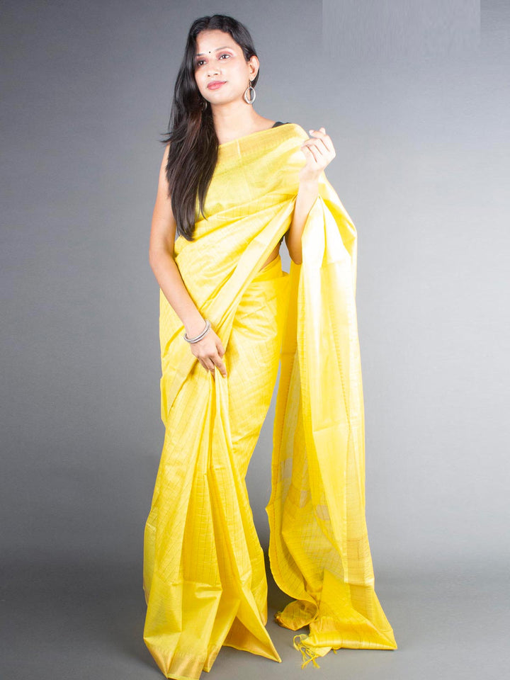 Kota Silk Medium Check Saree - 5818 Saree AEVUM