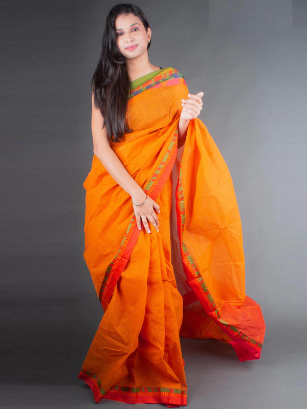 Bangladeshi Cotton Handloom Saree Without Blouse Piece - 6435 Saree AEVUM 2