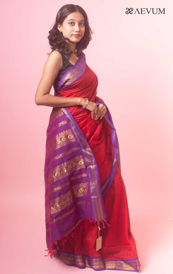 Kalyani South Cotton Silk Handloom Saree with Blouse Piece - 6517 Saree SSH   