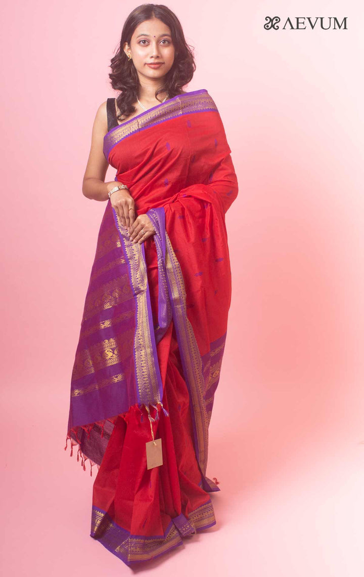 Kalyani South Cotton Silk Handloom Saree with Blouse Piece - 6517 Saree SSH   