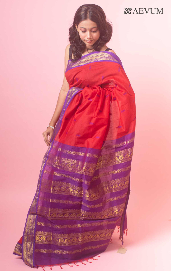 Kalyani South Cotton Silk Handloom Saree with Blouse Piece - 6517 Saree SSH   