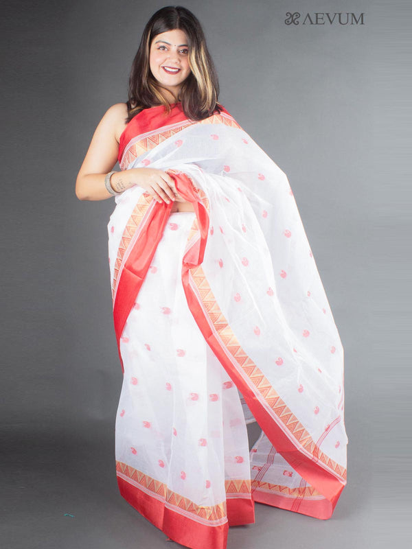 Bengal Cotton Handloom Saree Without Blouse Piece - 6658 Saree AEVUM 2