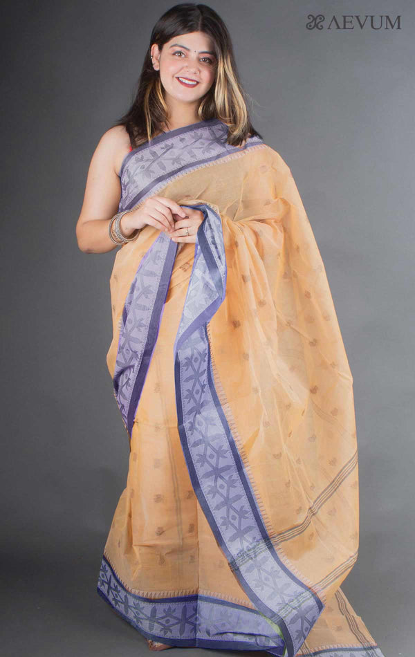 Bengal Cotton Handloom Saree Without Blouse Piece - 6659 Saree Ashoke Pal   