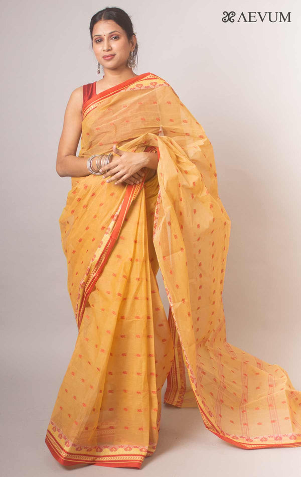 Bengal Cotton Handloom Saree Without Blouse Piece - 6672 Saree Ashoke Pal   