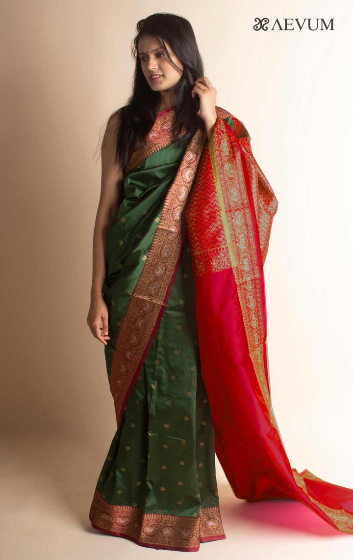Soft Banarasi Silk Saree - 7013 - AEVUM