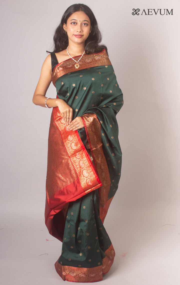 Soft Banarasi Silk Saree - 7013 - AEVUM