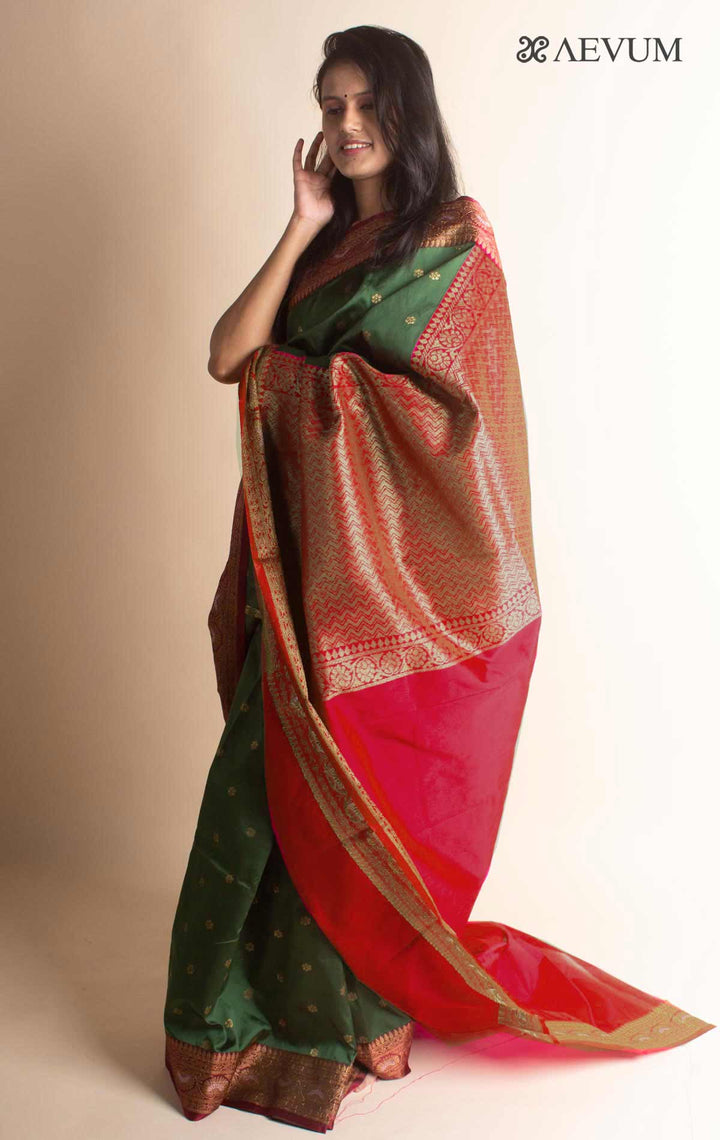 Soft Banarasi Silk Saree - 7013 - AEVUM