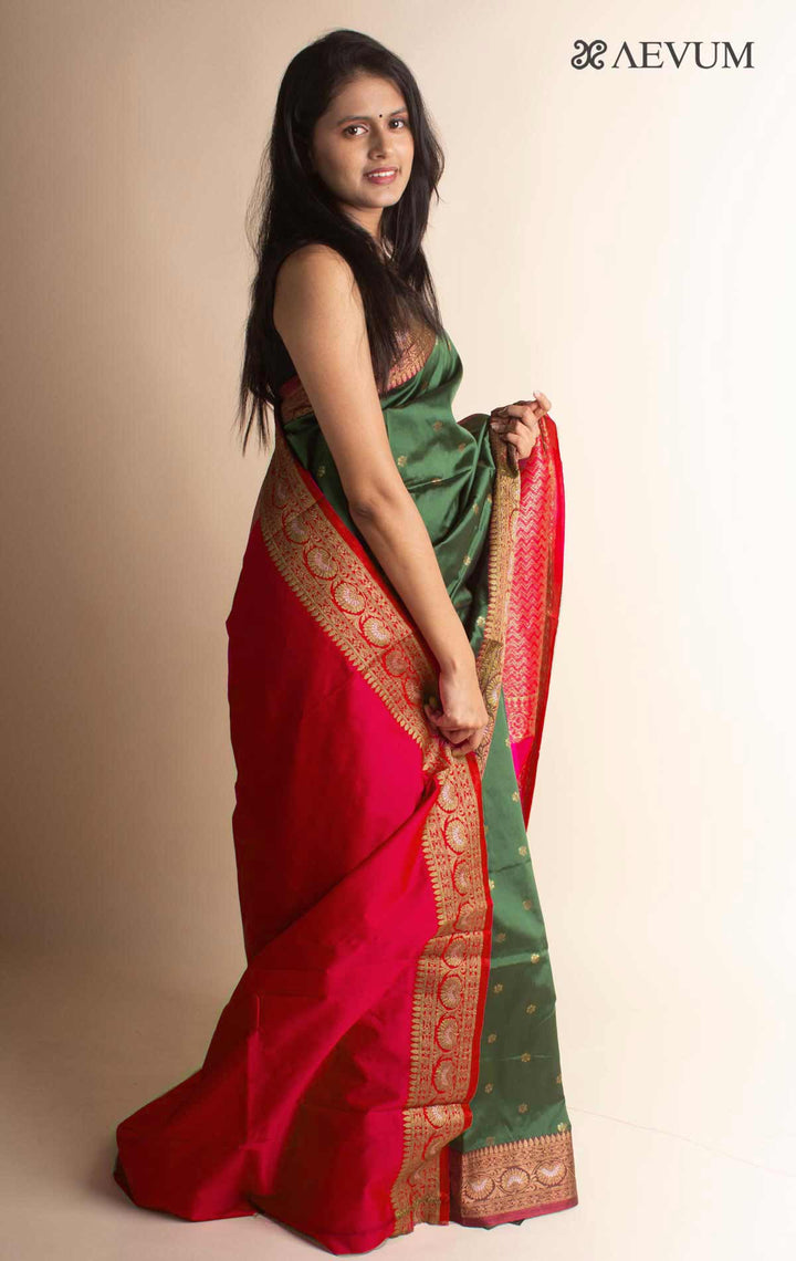 Soft Banarasi Silk Saree - 7013 - AEVUM