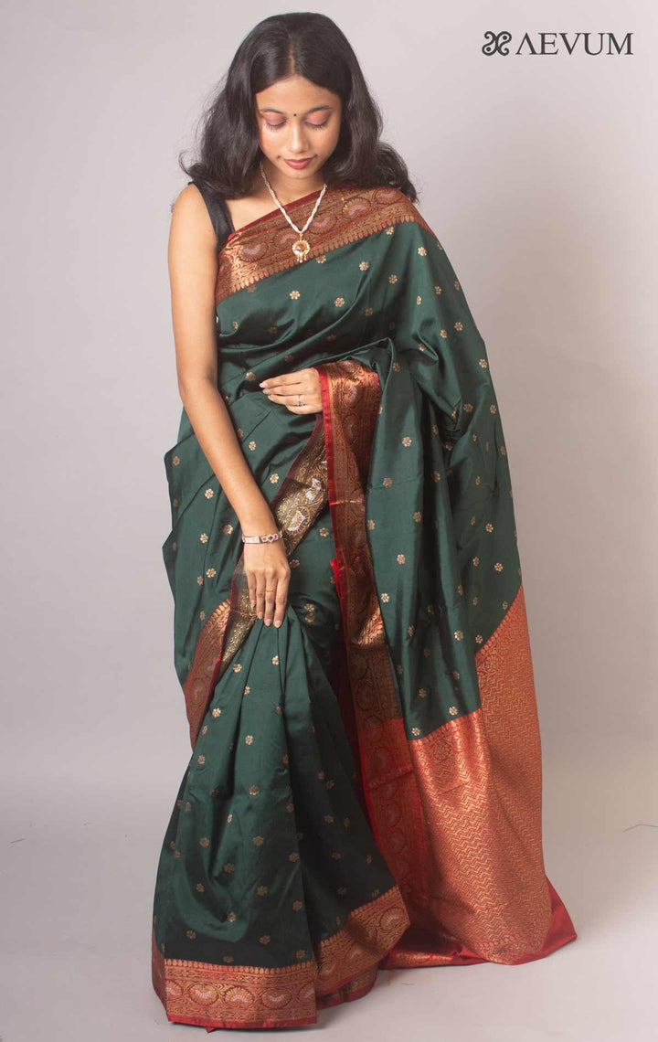 Soft Banarasi Silk Saree - 7013 Saree AEVUM   