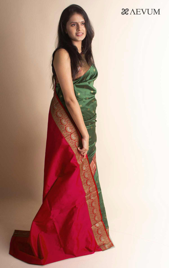 Soft Banarasi Silk Saree - 7013 - AEVUM