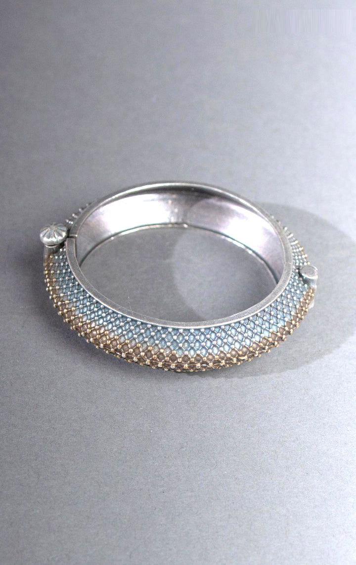 Silver Lookalike Openable Kada - 8207 Jewellery AEVUM