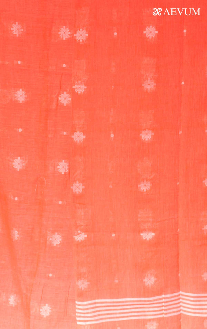 Pure Handloom Cotton Jamdani Saree - 8928 Saree AEVUM