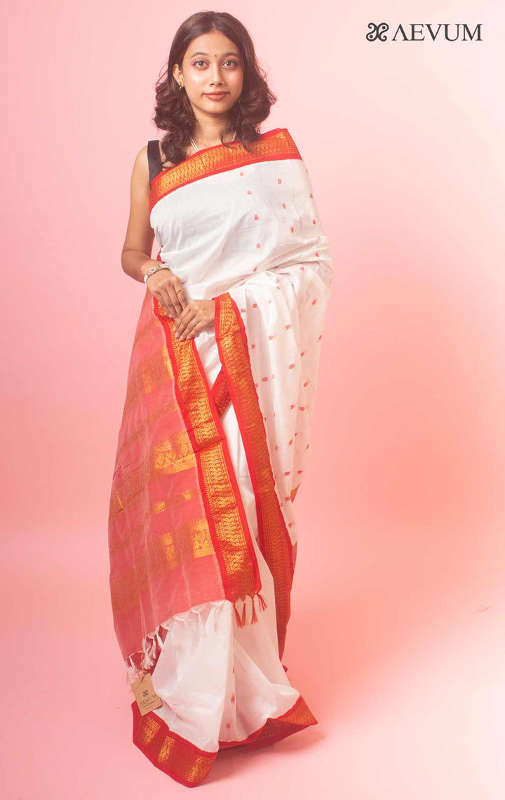 Kalyani South Cotton Silk Handloom Saree with Blouse Piece - 9096 Saree SSH   