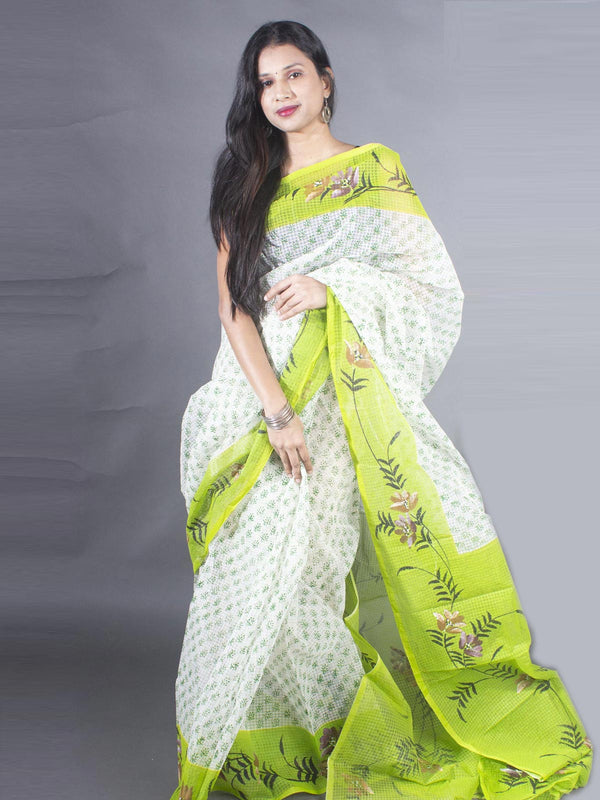 Hand Painted Cotton Resham Kota Saree without Blouse Piece - 9169 Saree Joydeep   