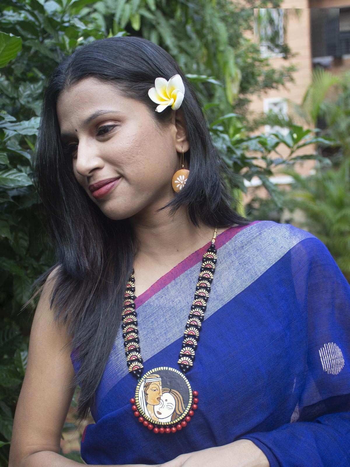 Terracotta Handmade Necklace Set - 9755 Jewellery AEVUM