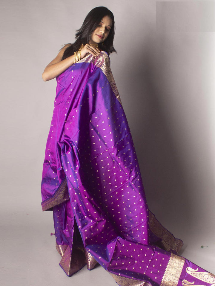 Banarasi Silk Saree with Silk Mark - 9758 Saree AEVUM 2   