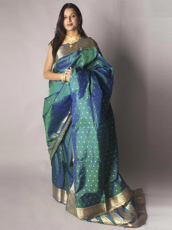 Banarasi Silk Saree with Silk Mark - 9759 Saree AEVUM   