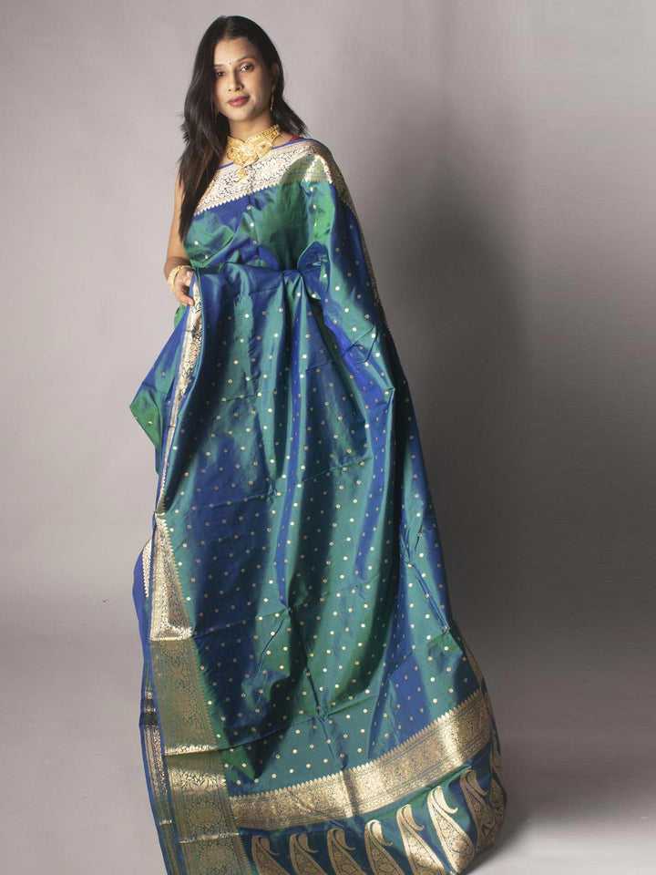 Banarasi Silk Saree with Silk Mark - 9759 Saree AEVUM   