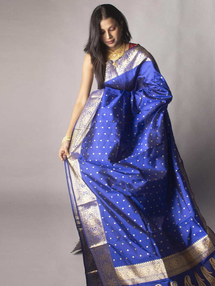 Banarasi Silk Saree with Silk Mark - 9760 Saree AEVUM   